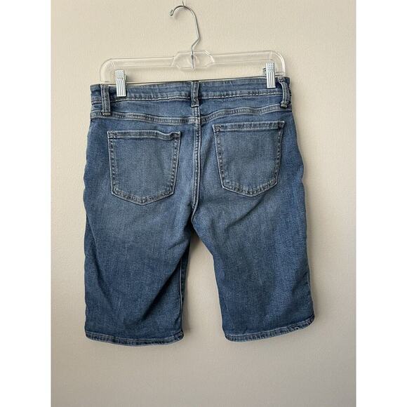 GAP Shorts Womens Size 2/26  Denim Blue Bermuda Mid Rise Stretch Casual - Picture 7 of 10